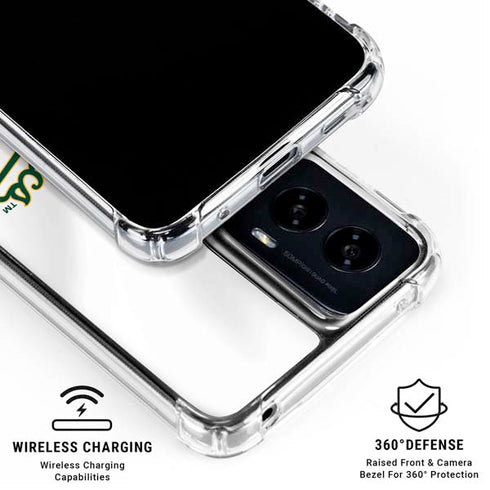 MLB Oakland Athletics Home Jersey Moto G Power 5G (2024) Clear Case