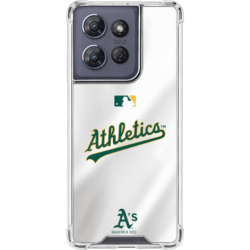 MLB Oakland Athletics Home Jersey Moto G Power 5G (2025) Clear Case