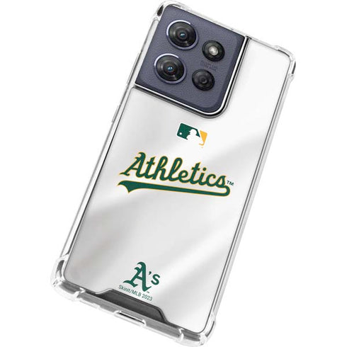 MLB Oakland Athletics Home Jersey Moto G Stylus 5G (2025) Clear Case
