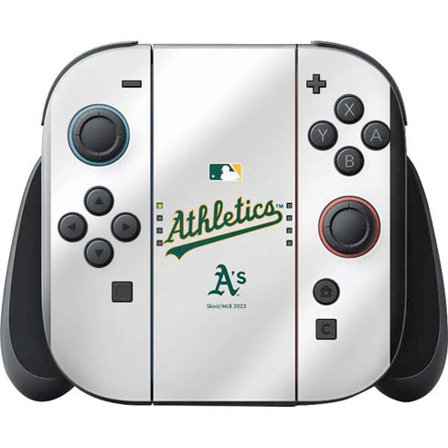 MLB Oakland Athletics Home Jersey Nintendo Switch 2 (2025) with Joy-Con Skin