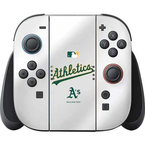 MLB Oakland Athletics Home Jersey Nintendo Switch 2 (2025) Joy-Con Controller Skin