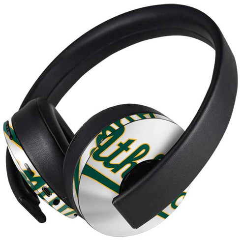 MLB Oakland Athletics Home Jersey PlayStation 4 Gold Wireless Headset Skin