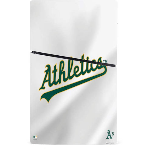 MLB Oakland Athletics Home Jersey PS5 Slim Digital Edition Console Skin