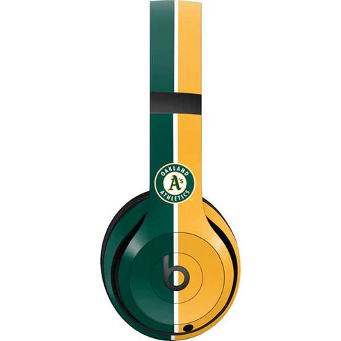 MLB Oakland Athletics Split Beats Studio Pro Wireless Headphones Skin