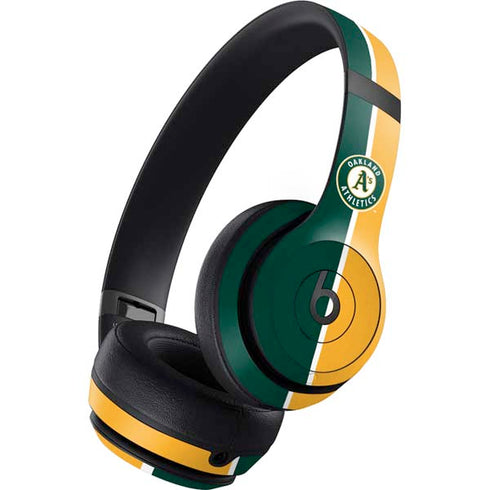 MLB Oakland Athletics Split Beats Studio Pro Wireless Headphones Skin