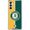 MLB Oakland Athletics Split Galaxy A16 5G Clear Case