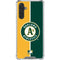 MLB Oakland Athletics Split Galaxy A17 Clear Case