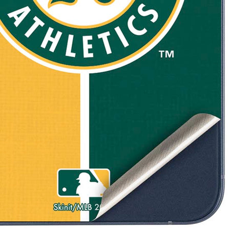 MLB Oakland Athletics Split Galaxy A35 5G Skin
