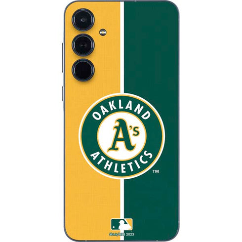 MLB Oakland Athletics Split Galaxy A36 5G Skin