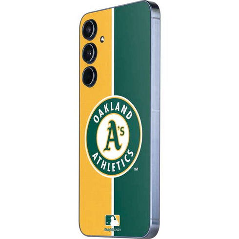 MLB Oakland Athletics Split Galaxy A36 5G Skin