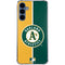 MLB Oakland Athletics Split Galaxy A55 5G Clear Case