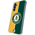 MLB Oakland Athletics Split Galaxy A55 5G Clear Case
