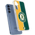 MLB Oakland Athletics Split Galaxy A55 5G Clear Case