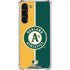 MLB Oakland Athletics Split Galaxy S24 FE Clear Case