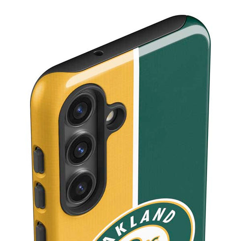 MLB Oakland Athletics Split Galaxy S25 Impact Case