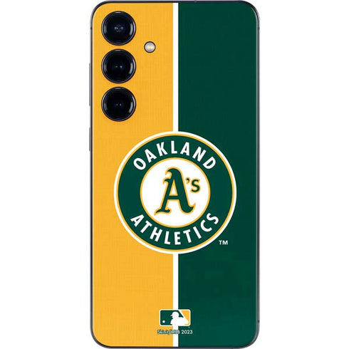 MLB Oakland Athletics Split Galaxy S25 Plus Skin