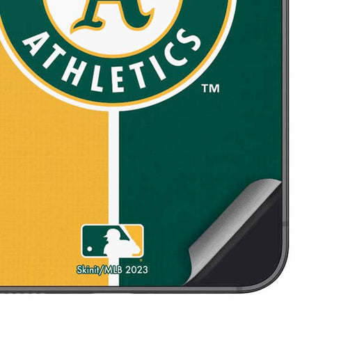 MLB Oakland Athletics Split Galaxy S25 Plus Skin