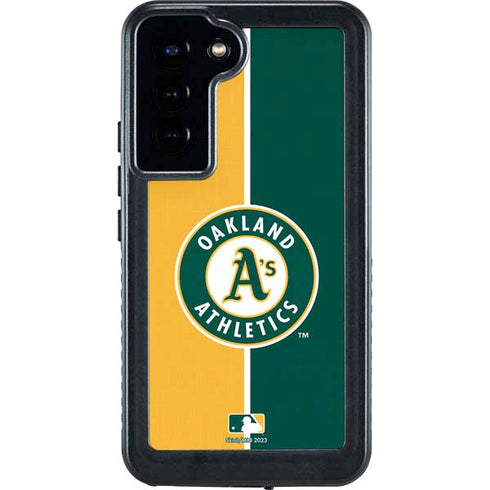 MLB Oakland Athletics Split Galaxy S24 Plus Waterproof Case