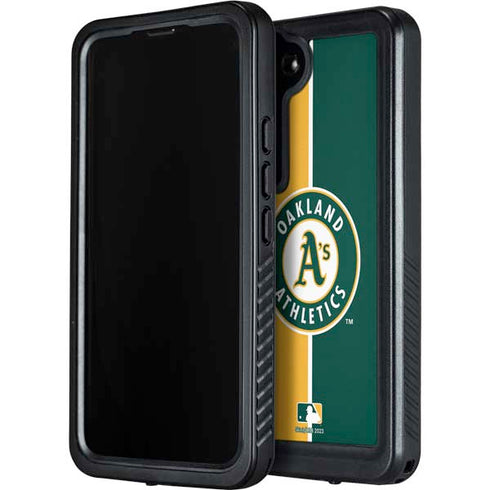 MLB Oakland Athletics Split Galaxy S24 Plus Waterproof Case