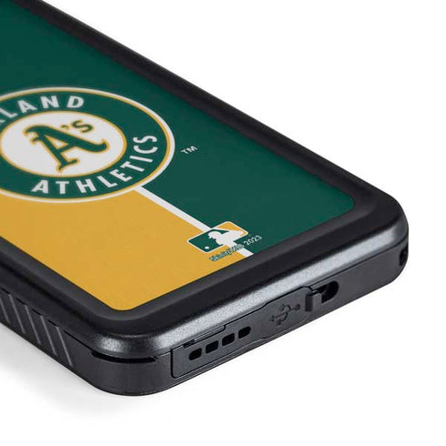MLB Oakland Athletics Split Galaxy S24 Plus Waterproof Case
