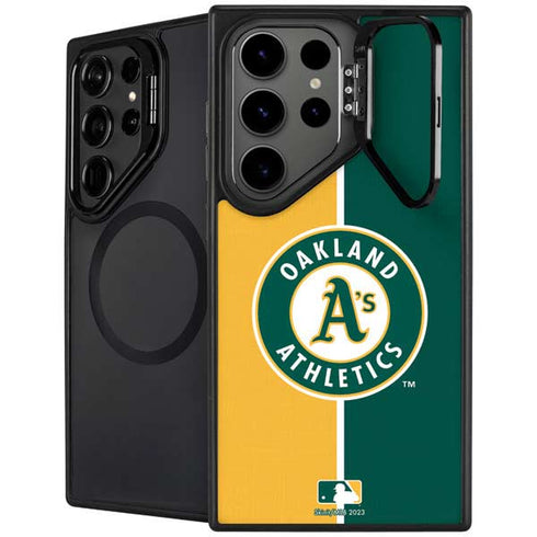 MLB Oakland Athletics Split Galaxy S25 Ultra Kickstand Case