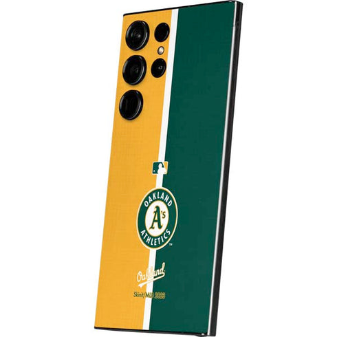 MLB Oakland Athletics Split Galaxy S25 Ultra Skin