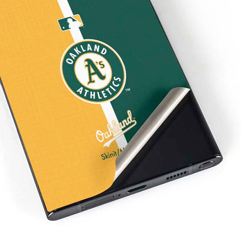 MLB Oakland Athletics Split Galaxy S25 Ultra Skin