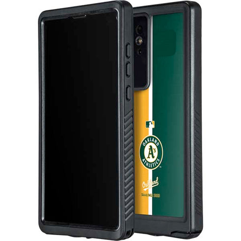 MLB Oakland Athletics Split Galaxy S24 Ultra Waterproof Case