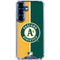 MLB Oakland Athletics Split Galaxy S25 FE Clear Case