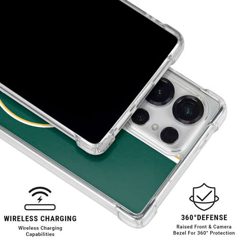 MLB Oakland Athletics Split Galaxy S25 Ultra Clear Case