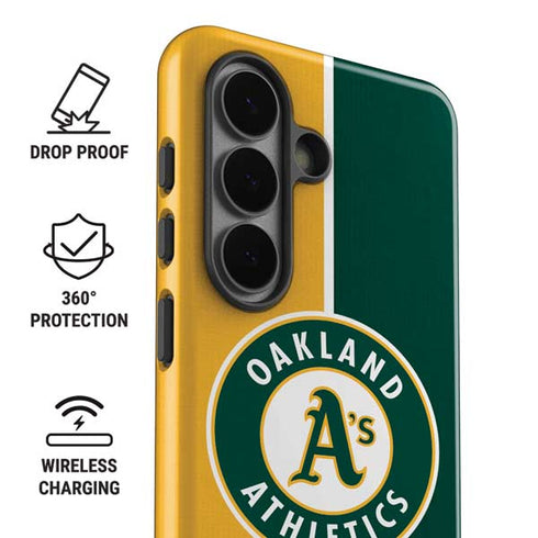 MLB Oakland Athletics Split Galaxy S26 Impact Case
