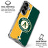 MLB Oakland Athletics Split Galaxy S26 Plus Clear Case