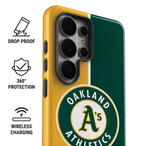 MLB Oakland Athletics Split Galaxy S26 Ultra Impact Case