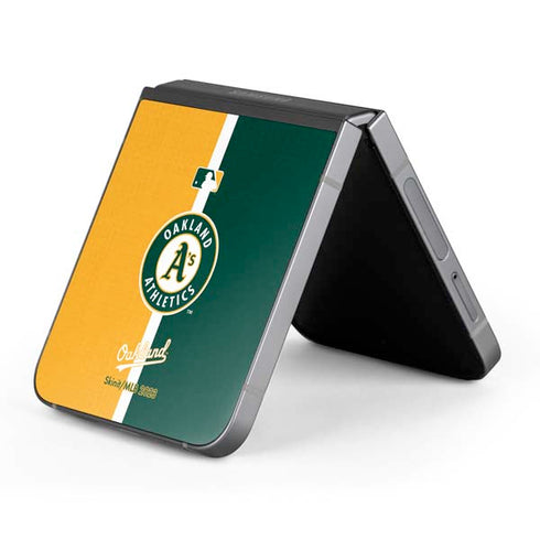 MLB Oakland Athletics Split Galaxy Z Flip6 Skin