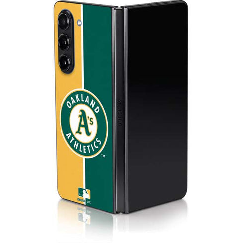 MLB Oakland Athletics Split Galaxy Z Fold5 5G Skin