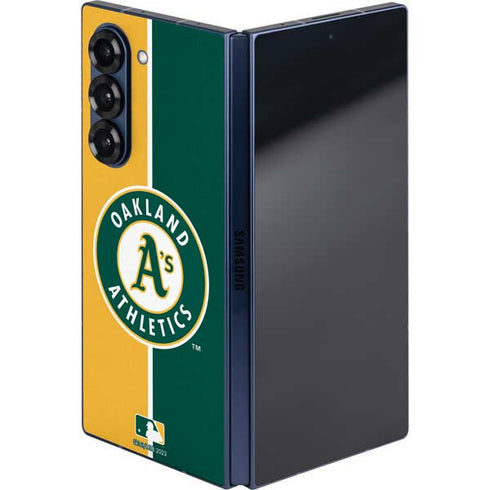 MLB Oakland Athletics Split Galaxy Z Fold6 Skin