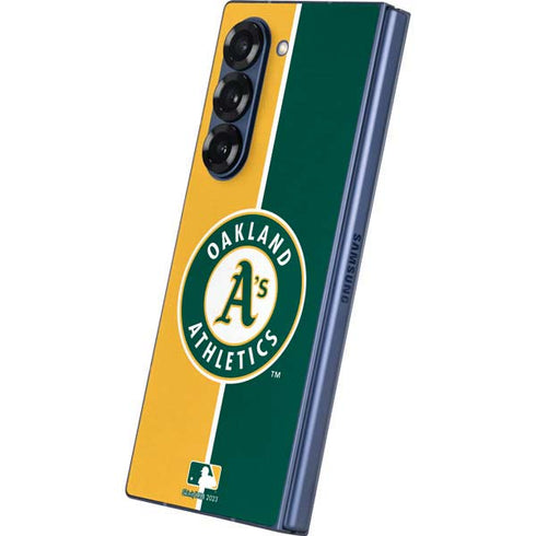 MLB Oakland Athletics Split Galaxy Z Fold6 Skin