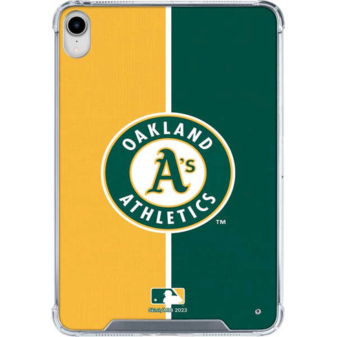 MLB Oakland Athletics Split iPad 11th Gen (2025) Clear Case