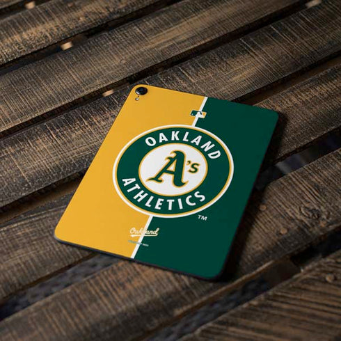 MLB Oakland Athletics Split Apple iPad Pro Skin