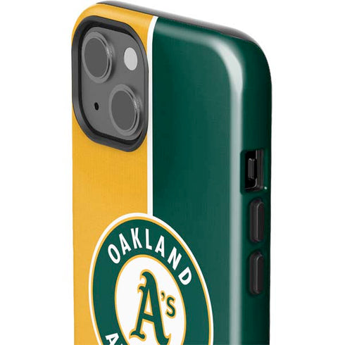 MLB Oakland Athletics Split iPhone 15 Impact Case