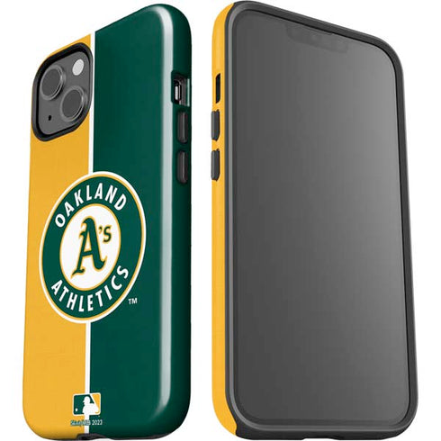 MLB Oakland Athletics Split iPhone 15 Impact Case