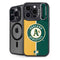 MLB Oakland Athletics Split iPhone 15 Pro Kickstand Case