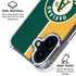 MLB Oakland Athletics Split iPhone 16 Clear Case