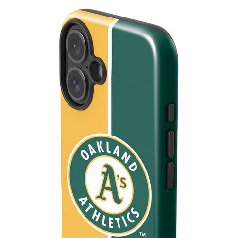 MLB Oakland Athletics Split iPhone 16 Impact Case