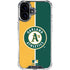 MLB Oakland Athletics Split iPhone 16 Plus Clear Case