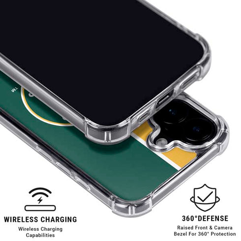 MLB Oakland Athletics Split iPhone 16 Plus MagSafe Case