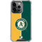 MLB Oakland Athletics Split iPhone 16 Pro Clear Case