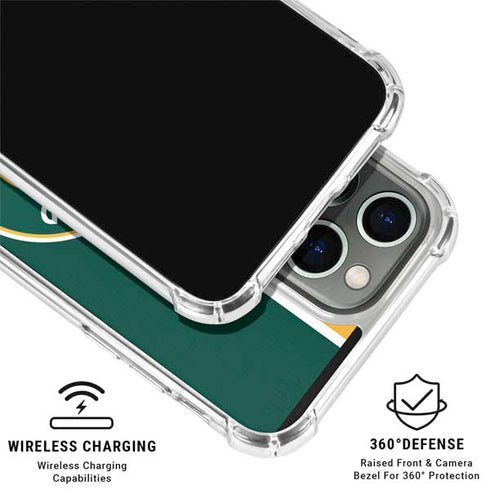 MLB Oakland Athletics Split iPhone 16 Pro Clear Case