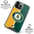 MLB Oakland Athletics Split iPhone 16 Pro Clear Case