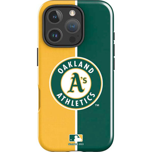 MLB Oakland Athletics Split iPhone 16 Pro Impact Case